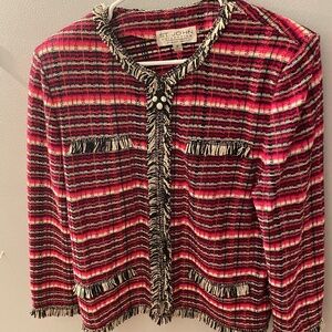 St John Luxury DesignerJacket with Pearl Zipper perfect for St John Collectors!